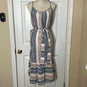 Multicolor Adjustable Strap Dress